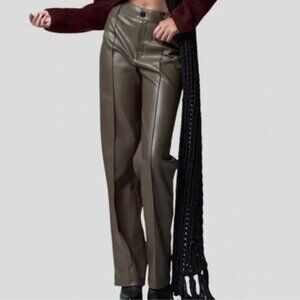 Zara Full Length Faux Leather Francoise Pants XS